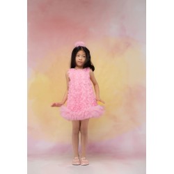 Φόρεμα με 3D λουλούδια Εβίτα 266235