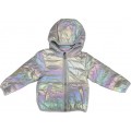 Μπουφάν ασημί ιριδίζον Joyce 219106 Μπουφάν ασημί ιριδίζον Joyce 219106