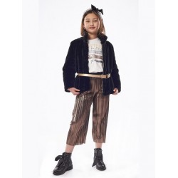 Παντελόνα crop χρυσή Εβίτα 227103 Παντελόνα crop χρυσή Εβίτα 227103