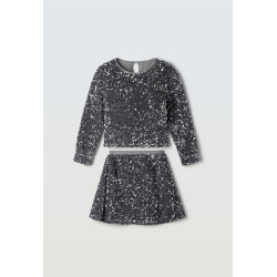 Σετ με φούστα με παγιέτες Εβίτα 255063