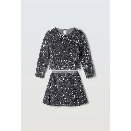 Σετ με φούστα με παγιέτες Εβίτα 255063 Σετ με φούστα με παγιέτες Εβίτα 255063