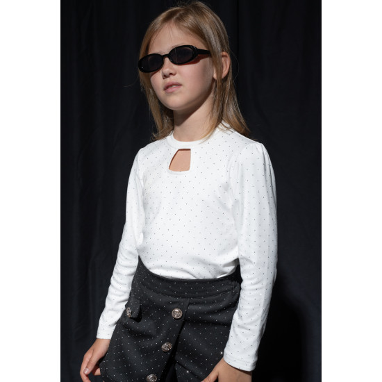 Σετ με φούστα και στρας Εβίτα 255072