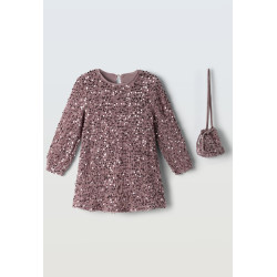 Φόρεμα με παγιέτες και τσάντα Εβίτα 255251