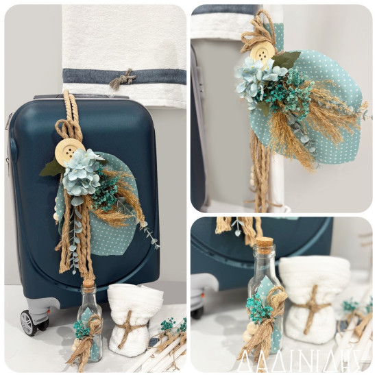 Σετ βάπτισης "Γαλάζια ορτανσία" ΣΕΤ-Α93