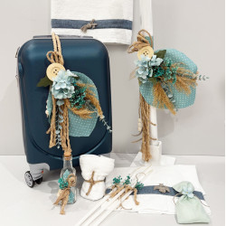 Σετ βάπτισης "Γαλάζια ορτανσία" ΣΕΤ-Α93