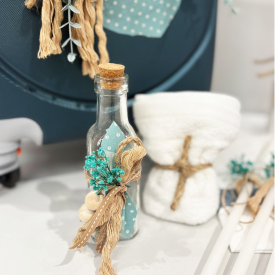 Σετ βάπτισης "Γαλάζια ορτανσία" ΣΕΤ-Α93