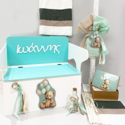 Σετ βάπτισης "Αρκουδάκι μπαλόνια" ΣΕΤ-Α81