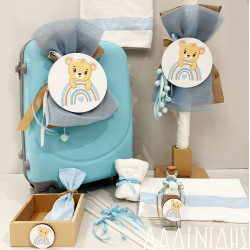 Σετ βάπτισης "Αρκουδάκι-ουράνιο τόξο" ΣΕΤ-Α89