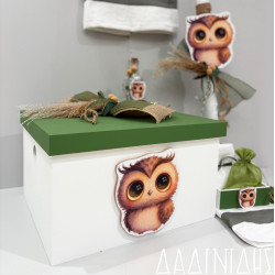Κουτί βάπτισης "Κουκουβάγια" ΚΤ298