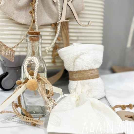 Σετ βάπτισης προσφορά "Boho pampas Μονόγραμμα" ΣΕΤ-Α88