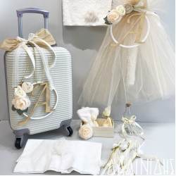 Σετ βάπτισης "Μονόγραμμα σε κύκλο" ΣΕΤ-Κ7