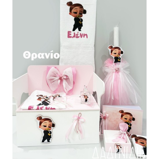 Σετ βάπτισης "Baby boss girl" ΣΕΤ-Κ99