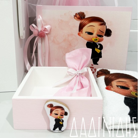 Σετ βάπτισης "Baby boss girl" ΣΕΤ-Κ99