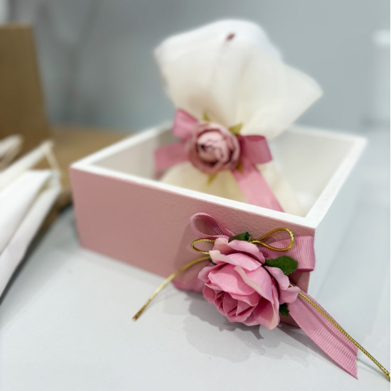 Πακέτο βάπτισης "Λουλούδια μονόγραμμα " ΠΚ229