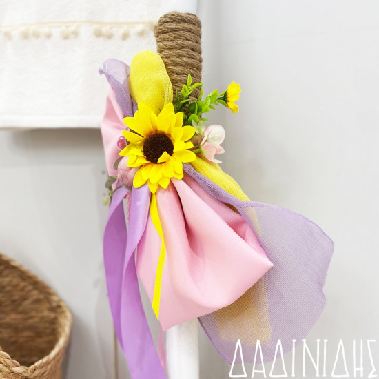 Σετ βάπτισης προσφορά "Ψάθινη τσάντα boho" ΣΕΤ-Κ83