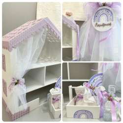 Σετ βάπτισης "Λιλά ουράνιο τόξο" ΣΕΤ-81 Σετ βάπτισης "Λιλά ουράνιο τόξο" ΣΕΤ-81