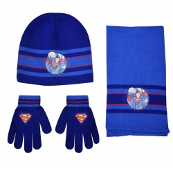 Σετ σκουφί-κασκόλ-γάντια Superman WB02255 Σετ σκουφί-κασκόλ-γάντια Superman WB02255