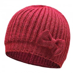 Σκουφάκι πλεκτό με φιογκάκι ΣΚ153