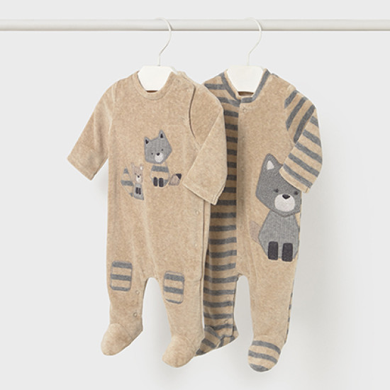 Σετ 2 ολόσωμα βελουτέ φορμάκια Mayoral 2719