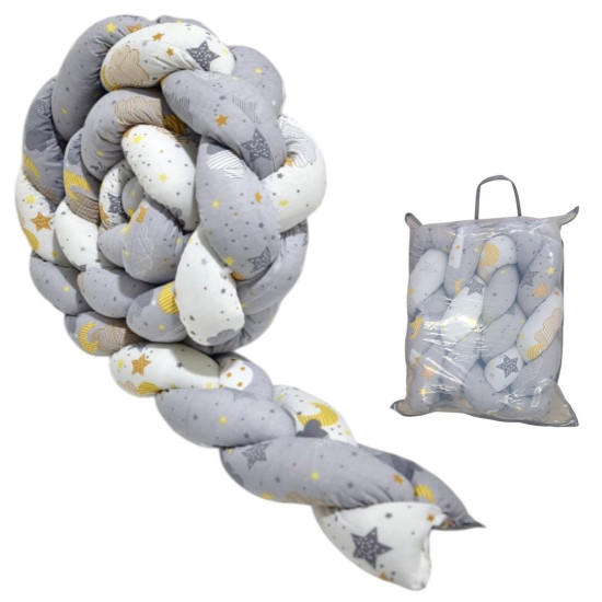 Βρεφική πλεξούδα γκρι ΠΑΝ190 Βρεφική πλεξούδα γκρι ΠΑΝ190