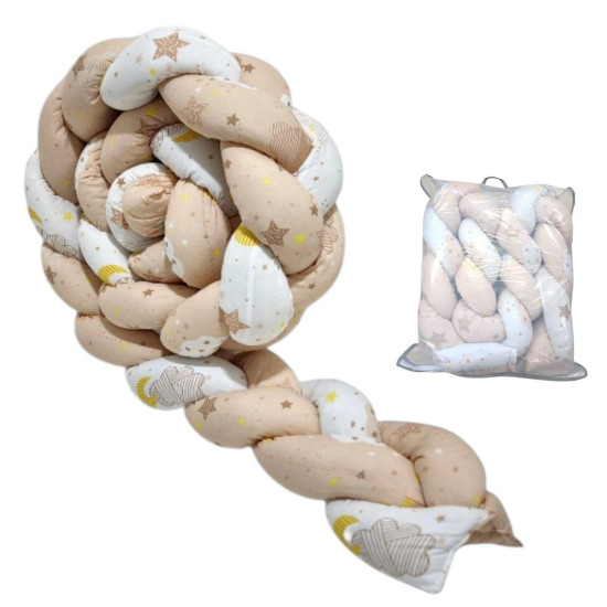 Βρεφική πλεξούδα μπεζ ΠΑΝ191 Βρεφική πλεξούδα μπεζ ΠΑΝ191