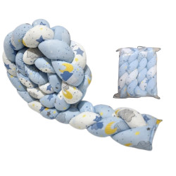 Βρεφική πλεξούδα σιελ ΠΑΝ189