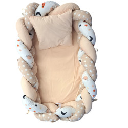 Βρεφική φωλιά με αποσπώμενη πλεξούδα πάντα μπεζ διάστημα ΠΑΝ182 Βρεφική φωλιά με αποσπώμενη πλεξούδα πάντα μπεζ διάστημα ΠΑΝ182